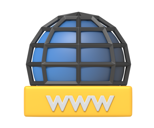 Domain Name  3D Icon