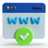 online registration 3d logo