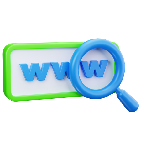 Domain Search  3D Icon
