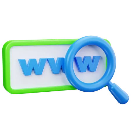 Domain Search  3D Icon