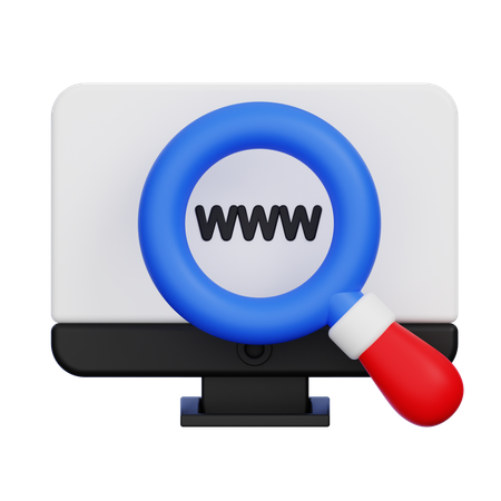 Domain Search  3D Icon