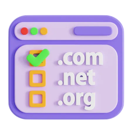 Domain Searching  3D Icon