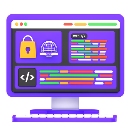 Domain Secure  3D Icon