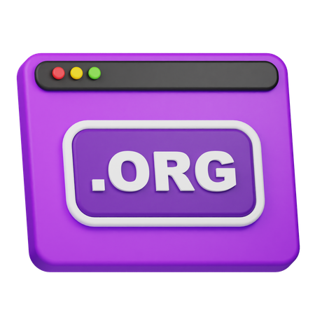 Domaine org  3D Icon