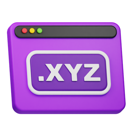 Domaine xyz  3D Icon