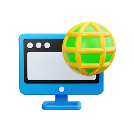 Domain  3D Icon