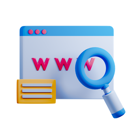 Domain  3D Icon