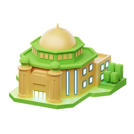 3 D Architecture Icons Illustration Dome 3D Icon