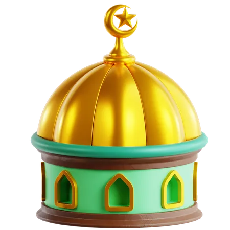 Mosque Dome 3 D Icon 3D Icon