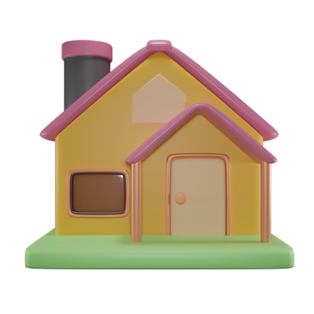 Maison  3D Icon