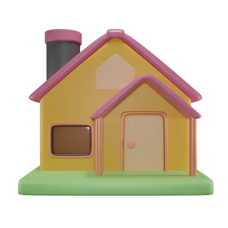 Maison  3D Icon