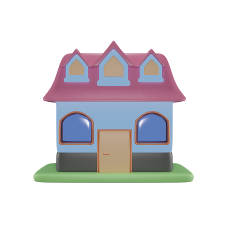 Maison  3D Icon