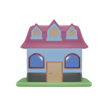 Maison  3D Icon