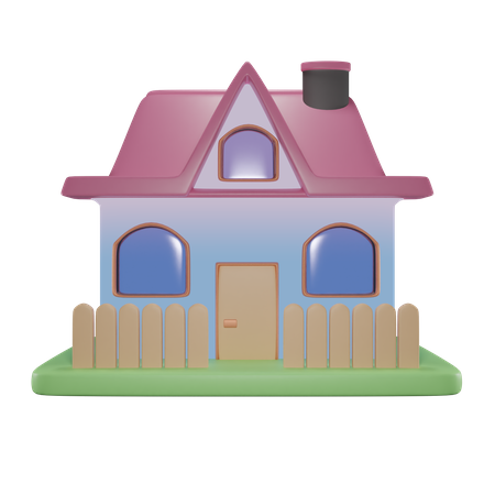 Maison  3D Icon