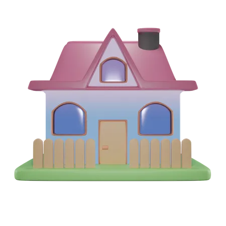 Maison  3D Icon