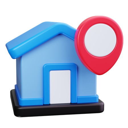 Emplacement du domicile  3D Icon