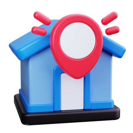 Emplacement du domicile  3D Icon