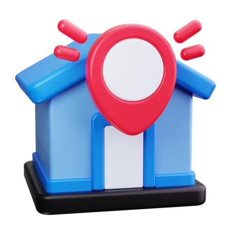 Emplacement du domicile  3D Icon