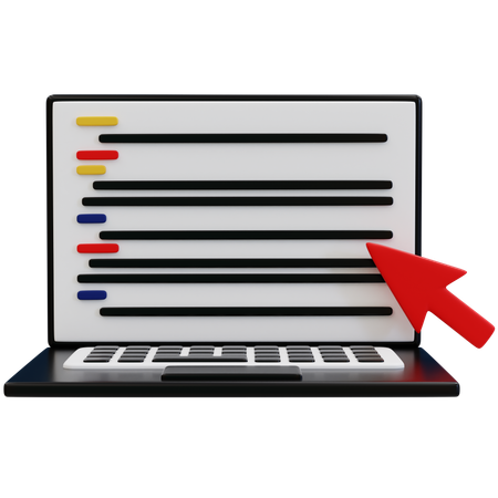 Dominando habilidades de codificação online  3D Icon