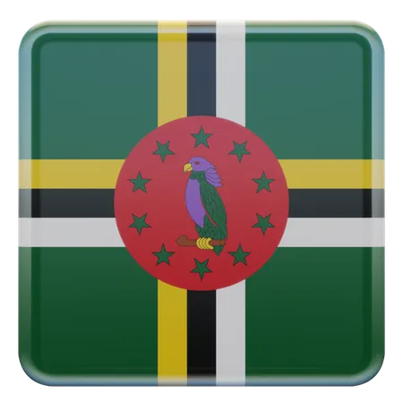 Dominica Flag  3D Illustration