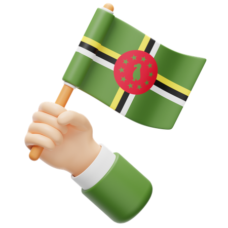 Dominikanische Flagge  3D Icon