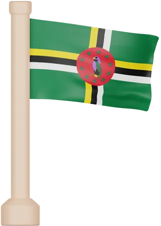 Dominikanische Flagge  3D Icon