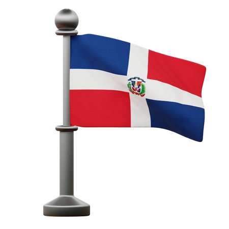 Dominican Republic Flag  3D Icon