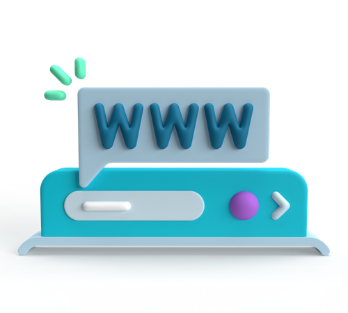 Domínio  3D Icon