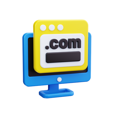 Domínio da web  3D Icon