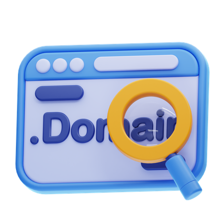 Dominio de búsqueda  3D Icon