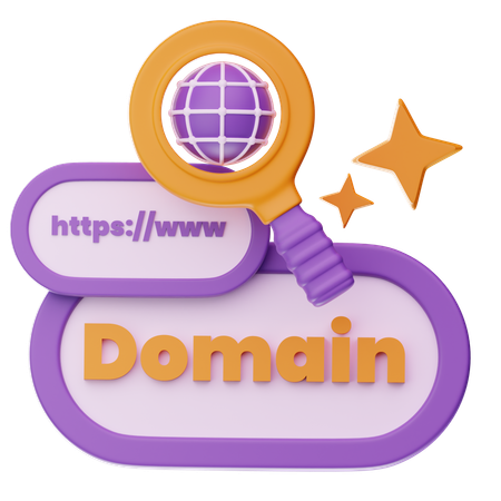 Domínio de pesquisa  3D Icon