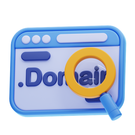 Domínio de pesquisa  3D Icon