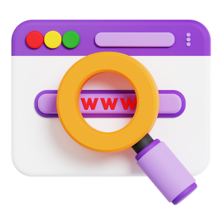Domínio de pesquisa  3D Icon