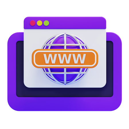 Domínio do site  3D Icon