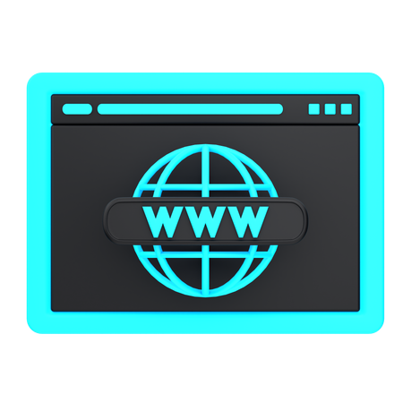 Domínio do site  3D Icon