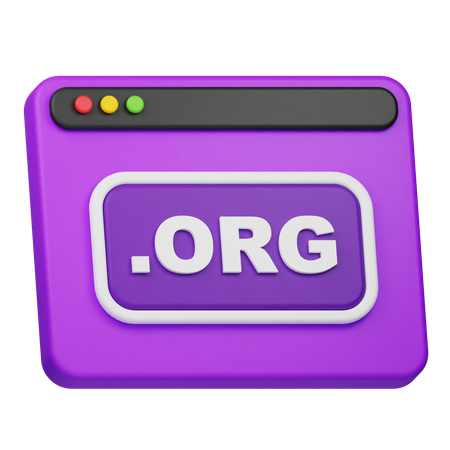 Dominio org  3D Icon