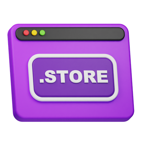 Dominio de la tienda  3D Icon