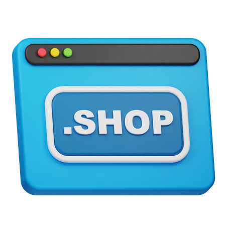 Dominio de la tienda  3D Icon