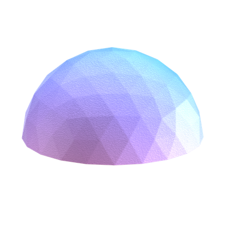 Cúpula geodésica  3D Icon