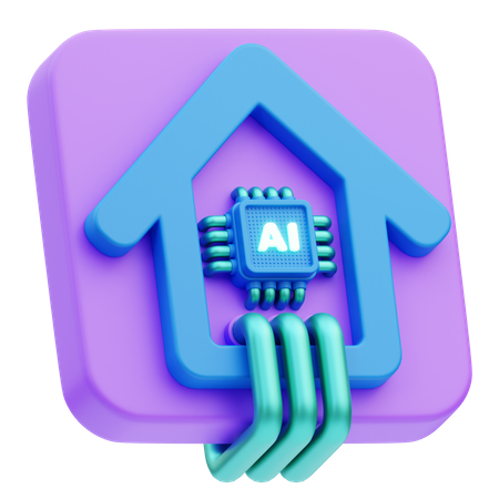 Domótica inteligente  3D Icon