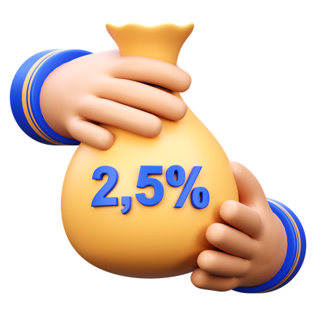 Main donnant la zakat  3D Icon