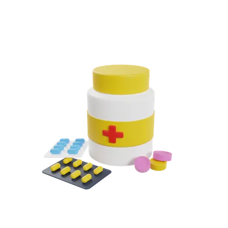 Don de médicaments  3D Icon