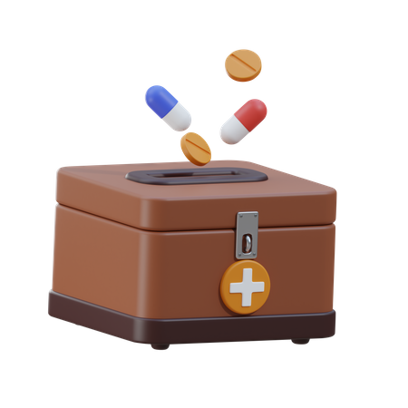 Don de médicaments  3D Icon