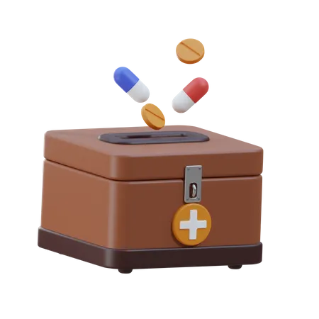 Don de médicaments  3D Icon