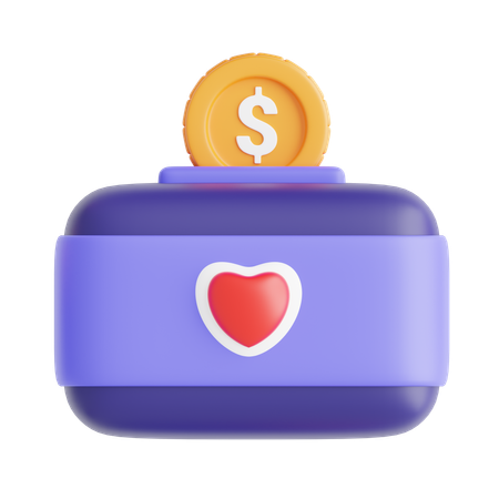 Donación  3D Icon