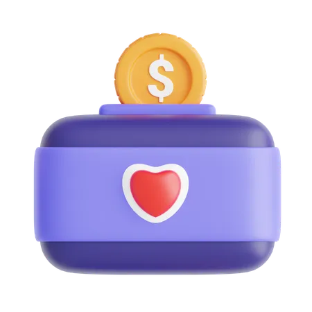 Donación  3D Icon