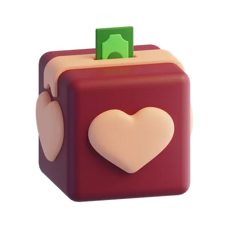 Donación  3D Icon