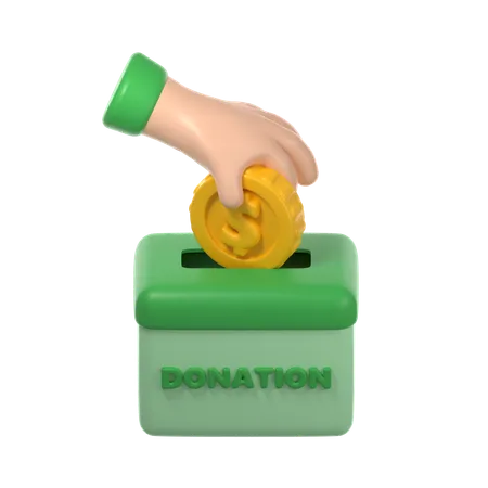 Donación  3D Icon