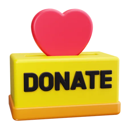 Donación  3D Icon