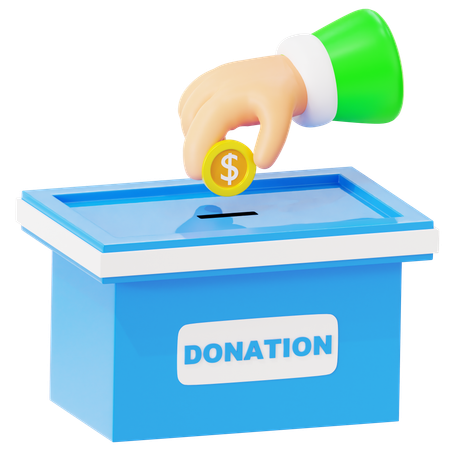 Caja de donación de caridad  3D Icon